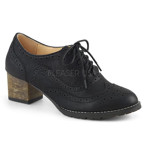 Derbies noirs talon Oxford - Pointure : 39 - Chaussures femmes Pinup Couture - Modalova