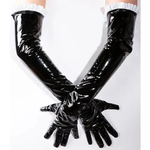 Gant opéra vinyle noir - Taille gants : S - Honour - Modalova