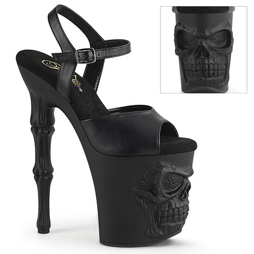 Nu-pied goth tête de mort - Pointure : 40 - Pleaser - Modalova