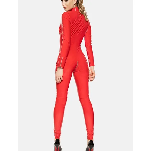 Combinaison vinyle rouge - Taille : M 38 - Mode Patrice Catanzaro - Modalova