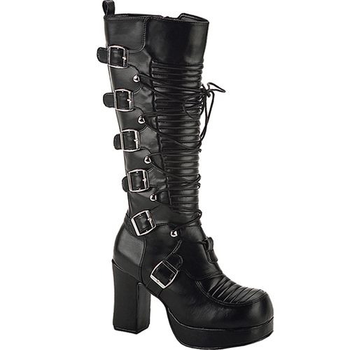 Bottes gothiques noires - Pointure : 36 - Chaussures femme Demonia - Modalova