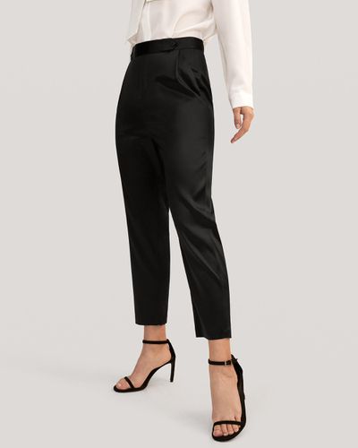 LILYSILK Pantalon En Soie Taille Haute, Fermeture Éclair Cachée Soie Extensible De Qualité Respirant Super Léger Pantalon 36-38 - LILYSILK - Modalova