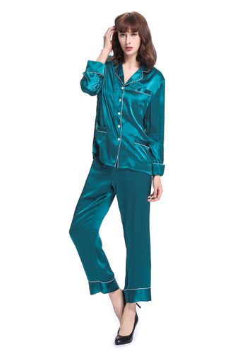 LILYSILK Pyjama en Soie intimissimi pyjama soie Contrastant Bleu XS - Lilysilk - Modalova