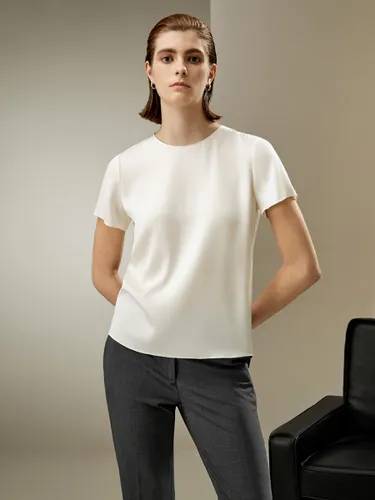 LILYSILK Tee Shirt En Soie Col Rond, Vêtement De Détente Parfait 100% Soie Naturelle Une Touche D'Élégance Dans Votre Vie M - LILYSILK - Modalova