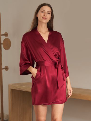 LILYSILK Peignoir En Soie Épaule Légèrement Tombée 100% Soie Naturellement Antibactérien L - LILYSILK - Modalova