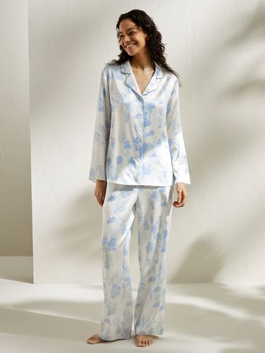 LILYSILK Pyjama Soie Piping Contrasté, Collection La Terra 100% Soie Conçu Pour La Beauté Une Meilleure Peau XL - LILYSILK - Modalova