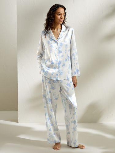 LILYSILK Pyjama En Soie Piping Contrasté, Collection La Terra 100% Soie Naturellement Antibactérien XS - LILYSILK - Modalova