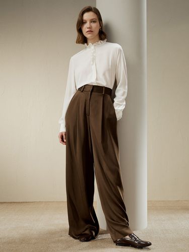 LILYSILK Pantalon En Soie Style Chic, Passants De Ceinture 100% Soie Pure Sans Produits Chimiques Nocifs 38 - Lilysilk - Modalova