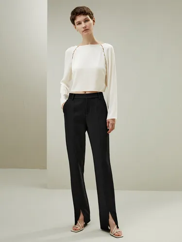 LILYSILK Top En Soie Conception D'Une Pièce Courte 100% Soie Naturelle Léger Et Résistant Aux Rides 44 - LILYSILK - Modalova