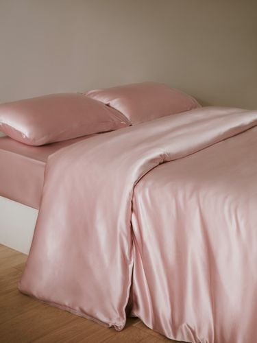 LILYSILK Parure De Lit Soie Sans Couture Plus De Luxe 100 Soie Glissez-Vous Dans Un Sommeil Profond 240x220cm+2x50x75cm - LILYSILK - Modalova