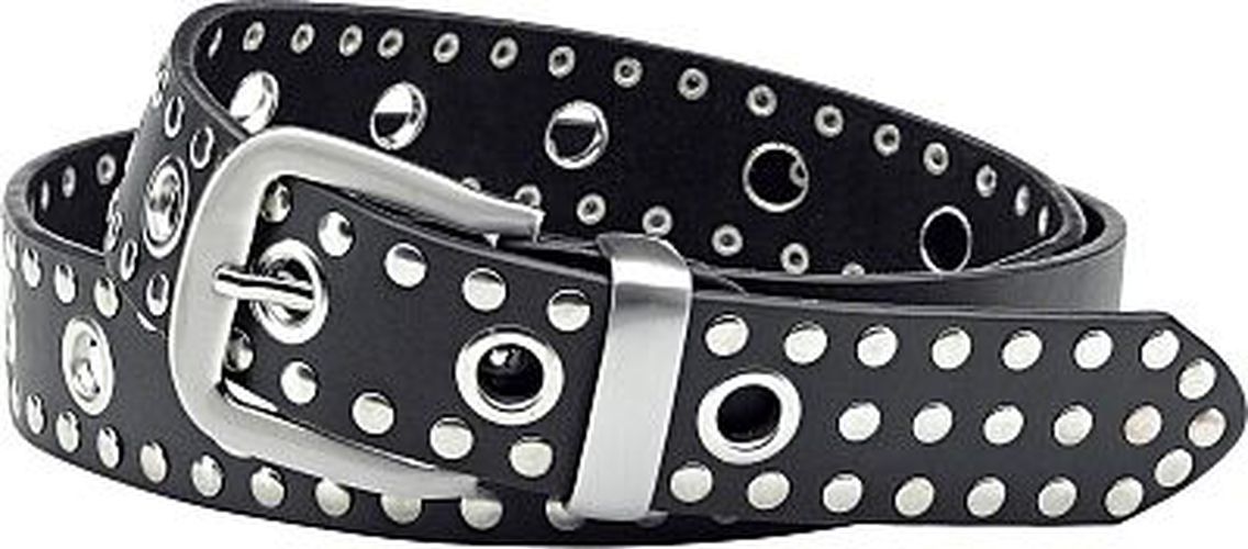 Held leather belt with rivets and eyelets - Motoin FR - Modalova