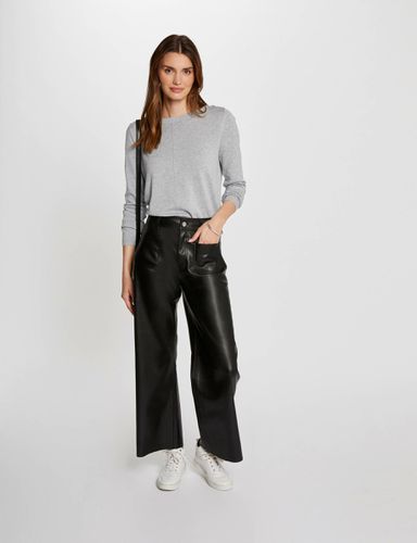 Pantalon large simili cuir - Morgan - Modalova