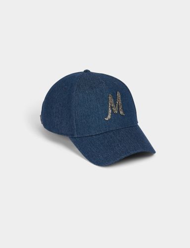 Casquette en jean M strass - Morgan - Modalova