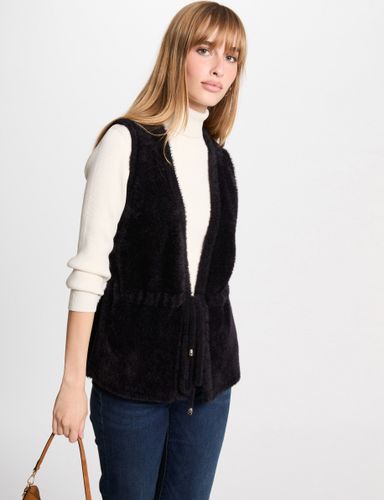 Gilet mi-long sans manches - Morgan - Modalova