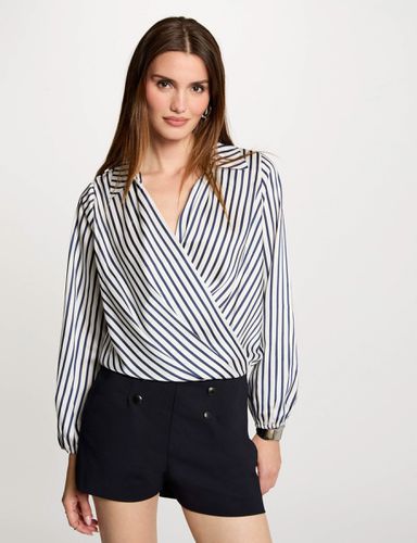 Blouse manches longues rayée - Morgan - Modalova