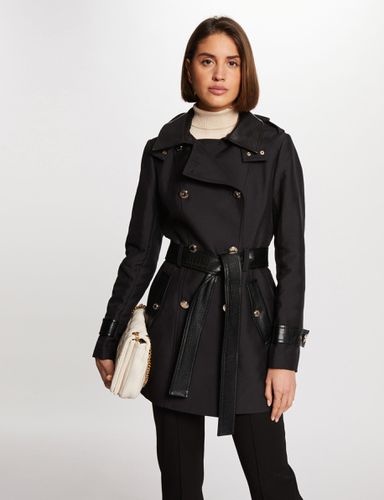 Trench détails simili cuir - Morgan - Modalova