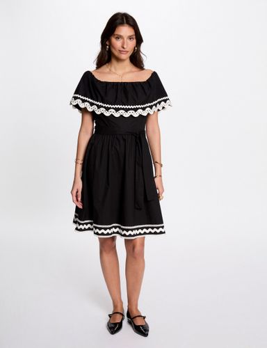 Robe courte trapèze noir femme - Morgan - Modalova