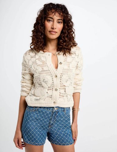 Short taille haute en jean - Morgan - Modalova