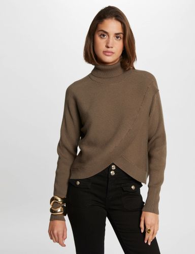 Pull manches longues effet croisé - Morgan - Modalova