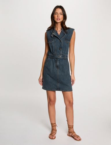 Robe courte droite en jean - Morgan - Modalova