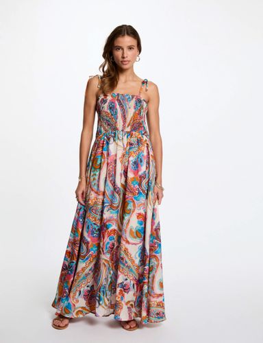 Robe longue droite imprimée - Morgan - Modalova