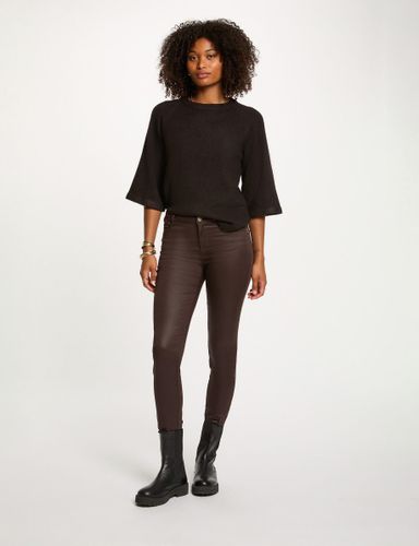 Pantalon slim enduit - Morgan - Modalova