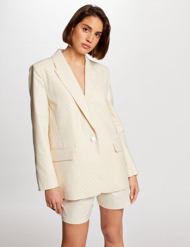 Blazer droit à strass - Morgan - Modalova