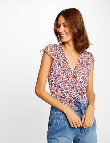 T-shirt manches courtes imprimé floral - Morgan - Modalova