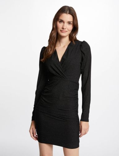 Robe courte ajustée drapée - Morgan - Modalova