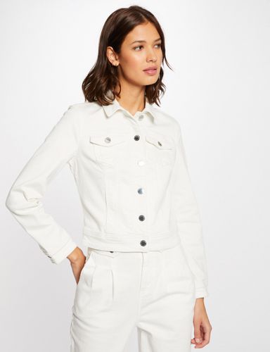 Veste droite boutonnée en jean - Morgan - Modalova