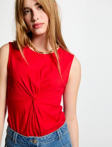 T-shirt sans manches rouge femme - Morgan - Modalova