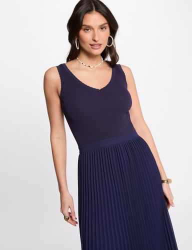 Robe tricot longue cintrée - Morgan - Modalova