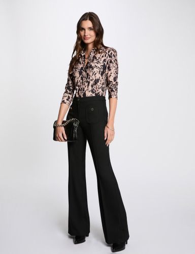 Pantalon bootcut noir femme - Morgan - Modalova