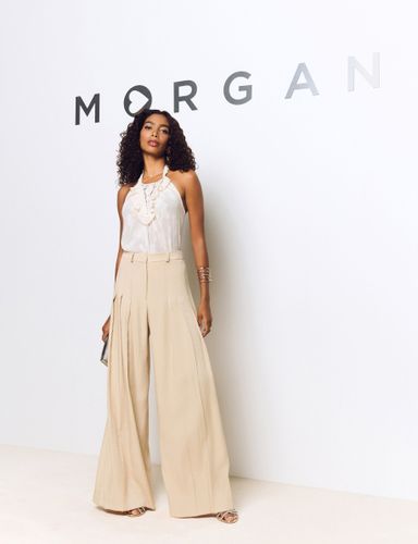 Pantalon large à pinces - Morgan - Modalova