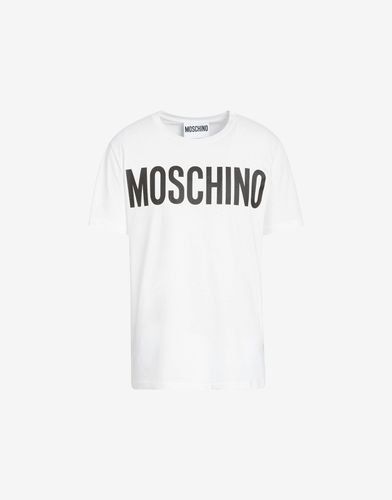 T-shirt En Coton Avec Impression Logo - Moschino - Modalova