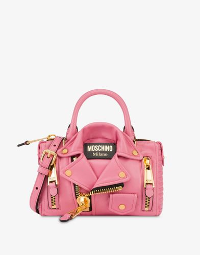 Petit Biker Bag En Cuir Nappa - Moschino - Modalova