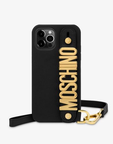 Housse Iphone 12 Pro Max Logo Lettering - Moschino - Modalova