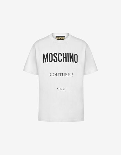 T-shirt En Jersey Stretch Couture - Moschino - Modalova