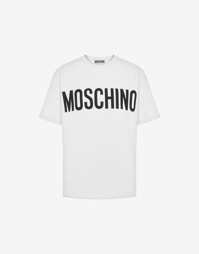 T-shirt En Jersey Stretch Avec Logo - Moschino - Modalova