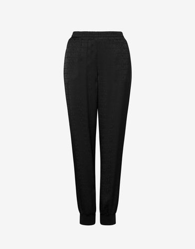 Jogging En Twill Allover Logo - Moschino - Modalova