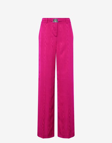 Pantalon En Moire Fluide Safety Belt - Boutique Moschino - Modalova