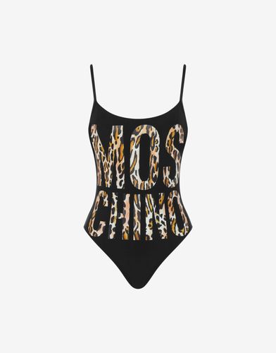 Maillot De Bain Une Pièce Leopard Logo - Moschino - Modalova