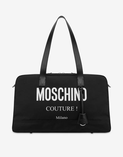 Sac De Voyage En Nylon Couture - Moschino - Modalova
