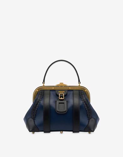 Sac À Main En Cuir De Veau Vintage Suitcase - Moschino - Modalova