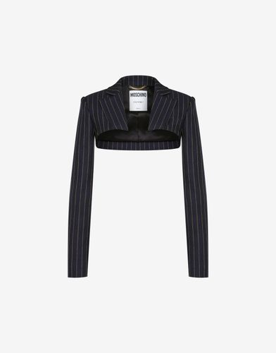 Boléro En Laine Jacquard - Moschino - Modalova
