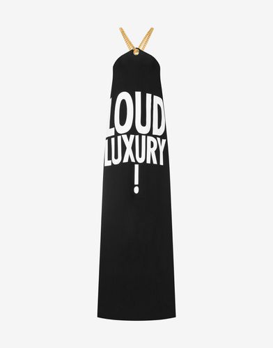 Robe En Envers Satin Loud Luxury! - Moschino - Modalova