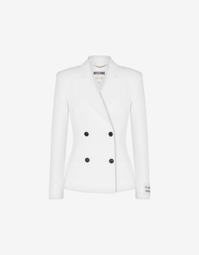 Veste Croisée En Duchesse De Coton - Moschino - Modalova