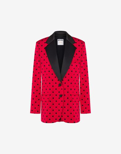 Veste En Taffetas Allover Polka Dots - Moschino - Modalova