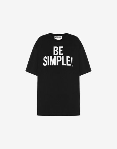 T-shirt En Jersey Be Simple! - Moschino - Modalova