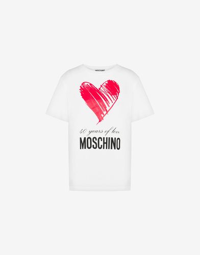 T-shirt En Jersey 40 Years Of Love - Moschino - Modalova
